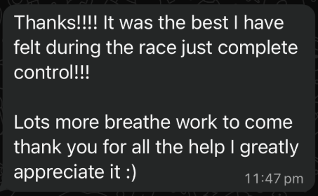 Tristan testimonial message